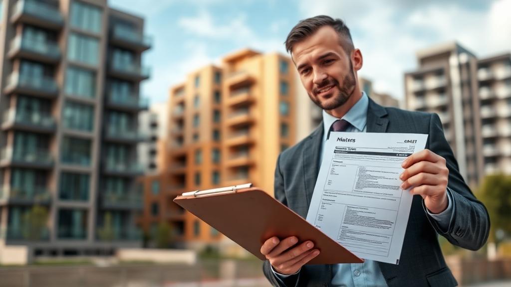 engenheiro realizando avaliação técnica de imóvel